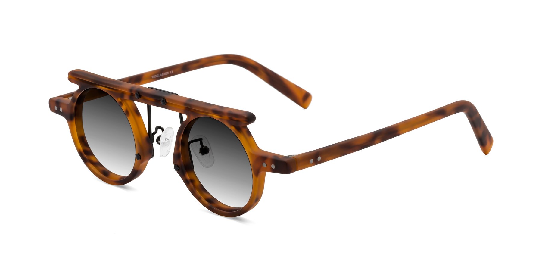 Angle of Deer in Lava Tortoise with Gray Gradient Lenses