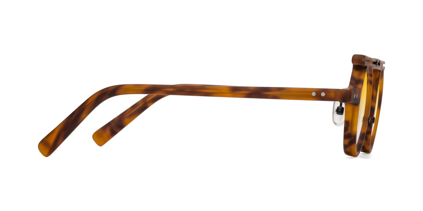 Side of Deer in Lava Tortoise with Yellow Gradient Lenses