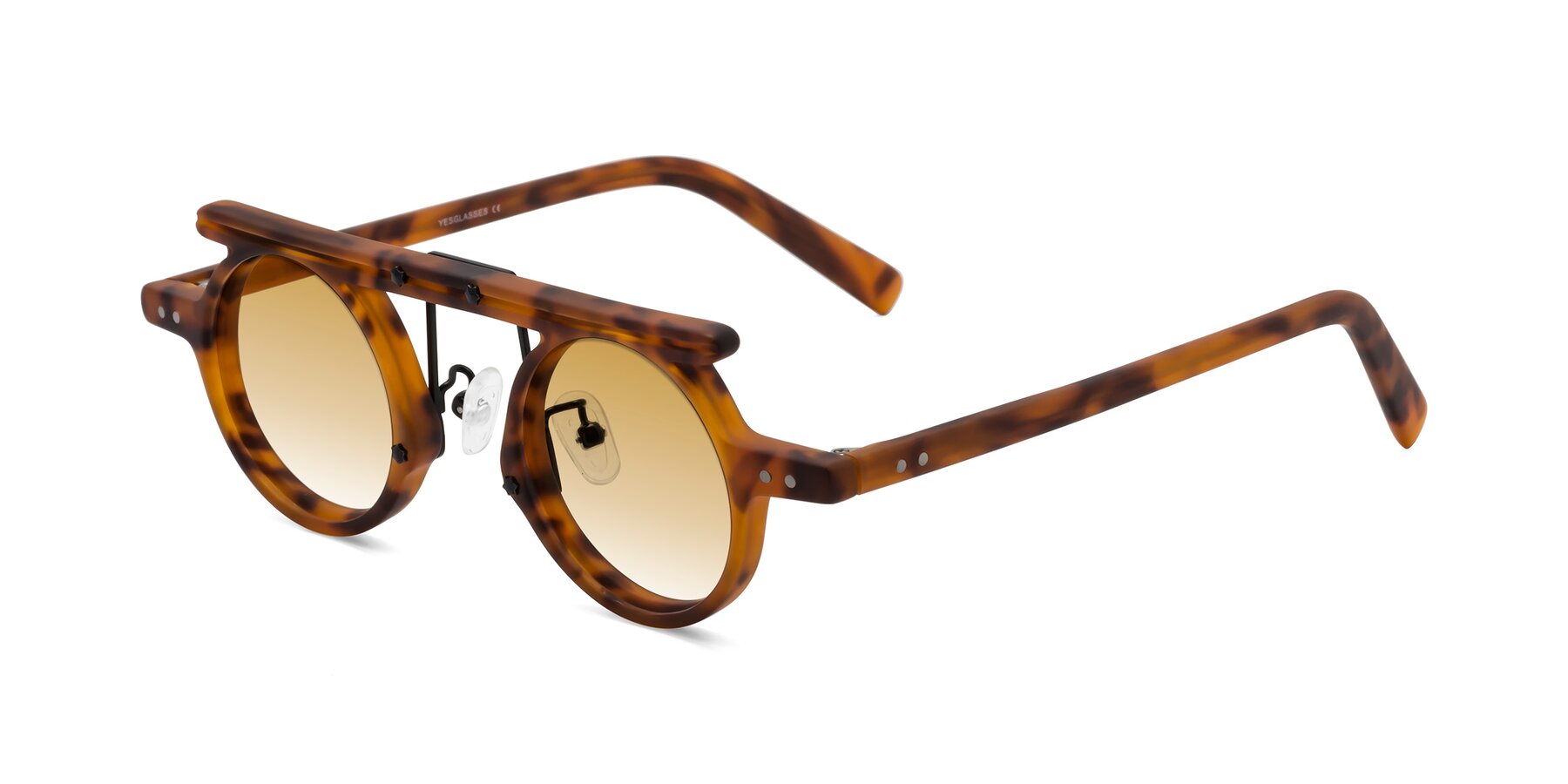 Angle of Deer in Lava Tortoise with Champagne Gradient Lenses