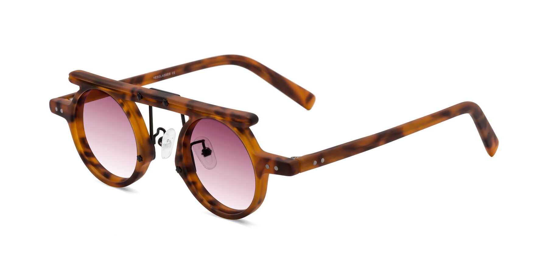 Angle of Deer in Lava Tortoise with Wine Gradient Lenses