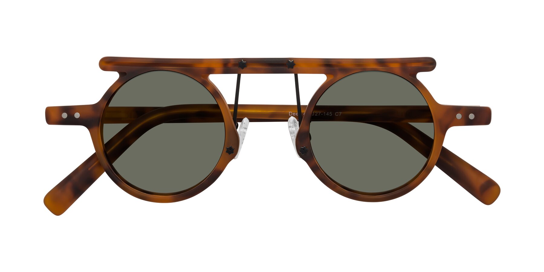 Folded Front of Deer in Lava Tortoise with Gray Polarized Lenses