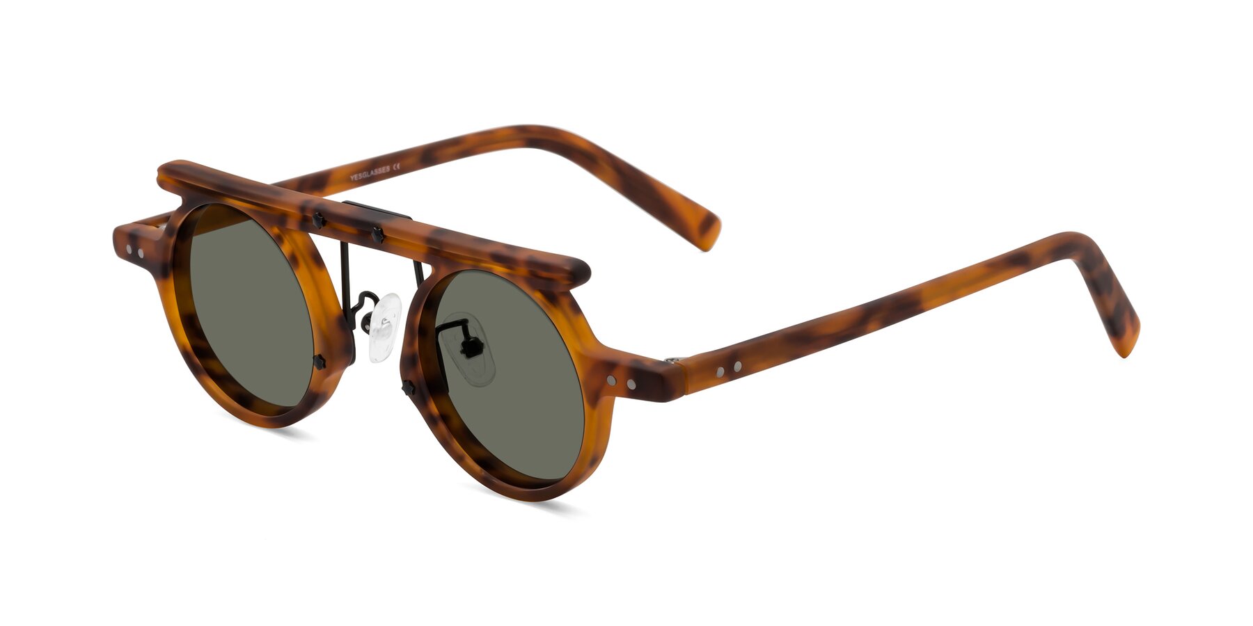 Angle of Deer in Lava Tortoise with Gray Polarized Lenses