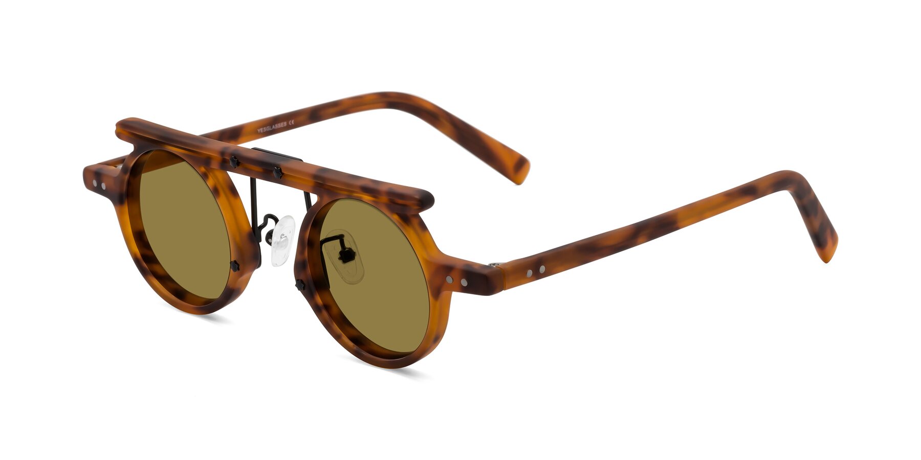 Angle of Deer in Lava Tortoise with Brown Polarized Lenses