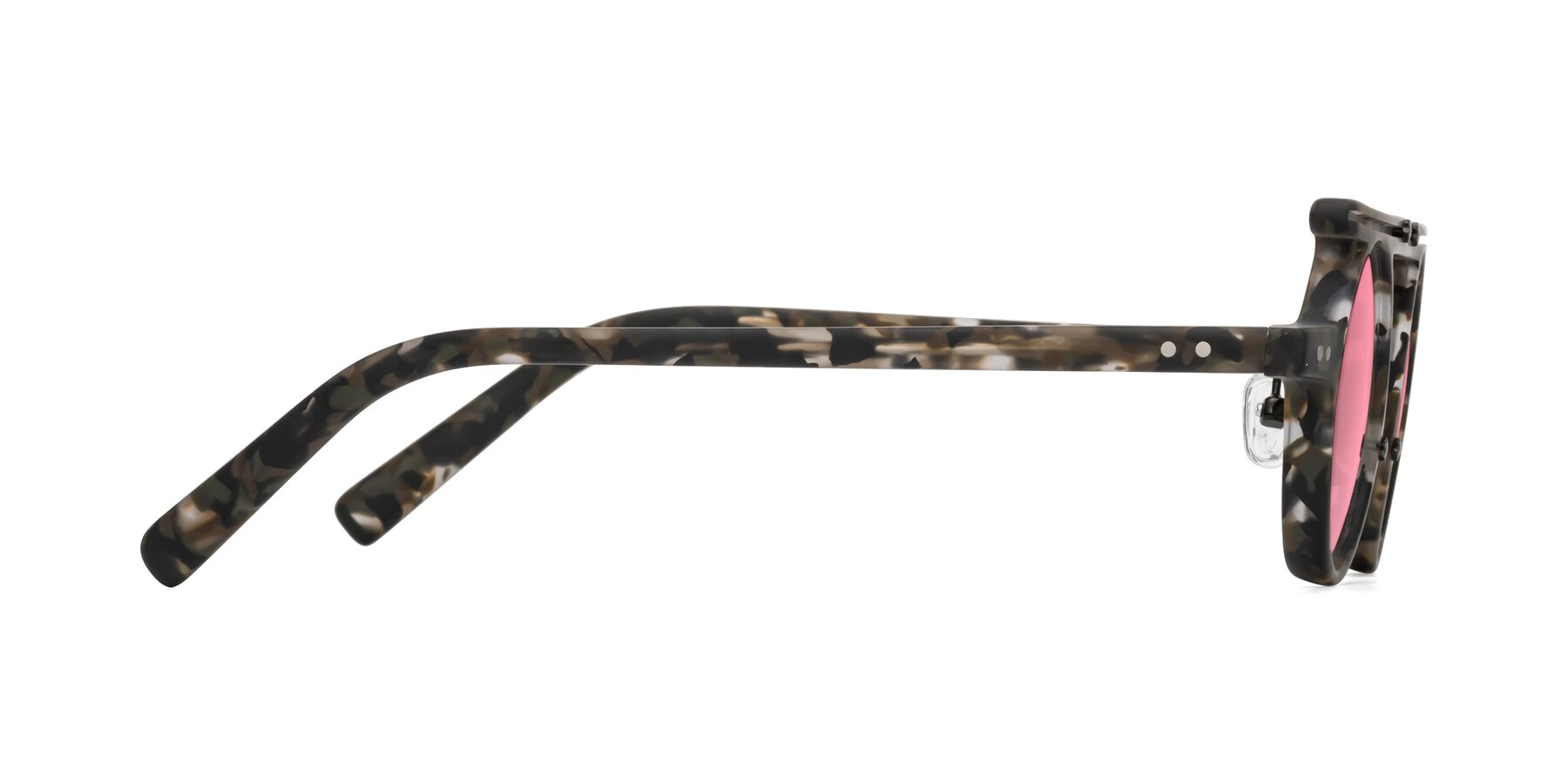 Side of Deer in Granite Tortoise with Pink Tinted Lenses