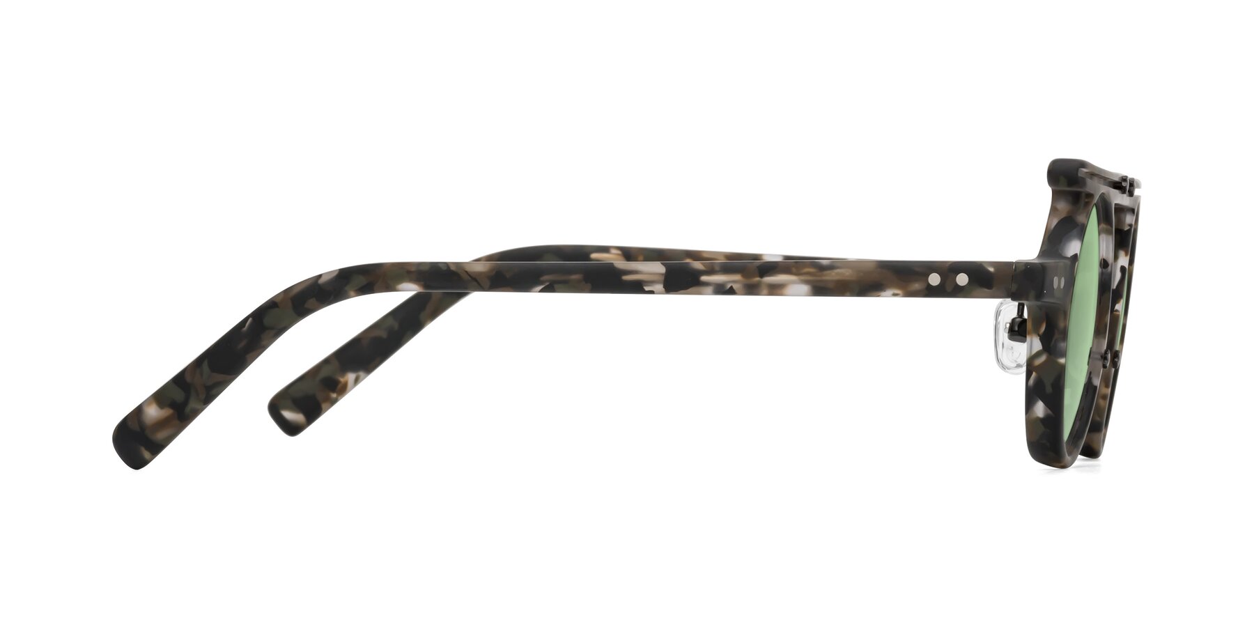 Side of Deer in Granite Tortoise with Medium Green Tinted Lenses