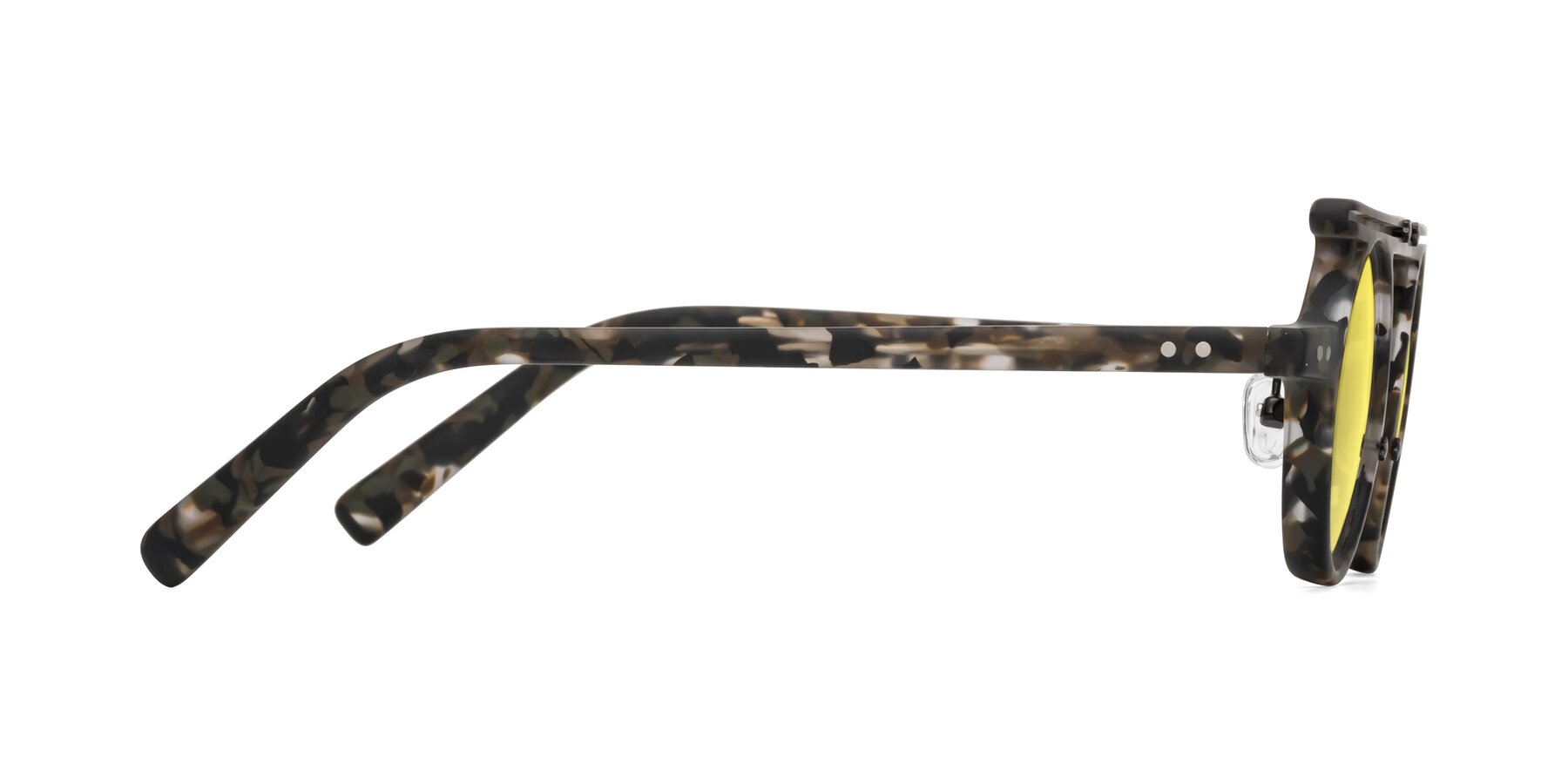 Side of Deer in Granite Tortoise with Medium Yellow Tinted Lenses