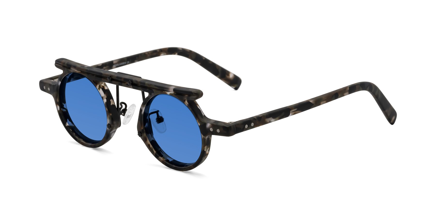 Angle of Deer in Granite Tortoise with Blue Tinted Lenses