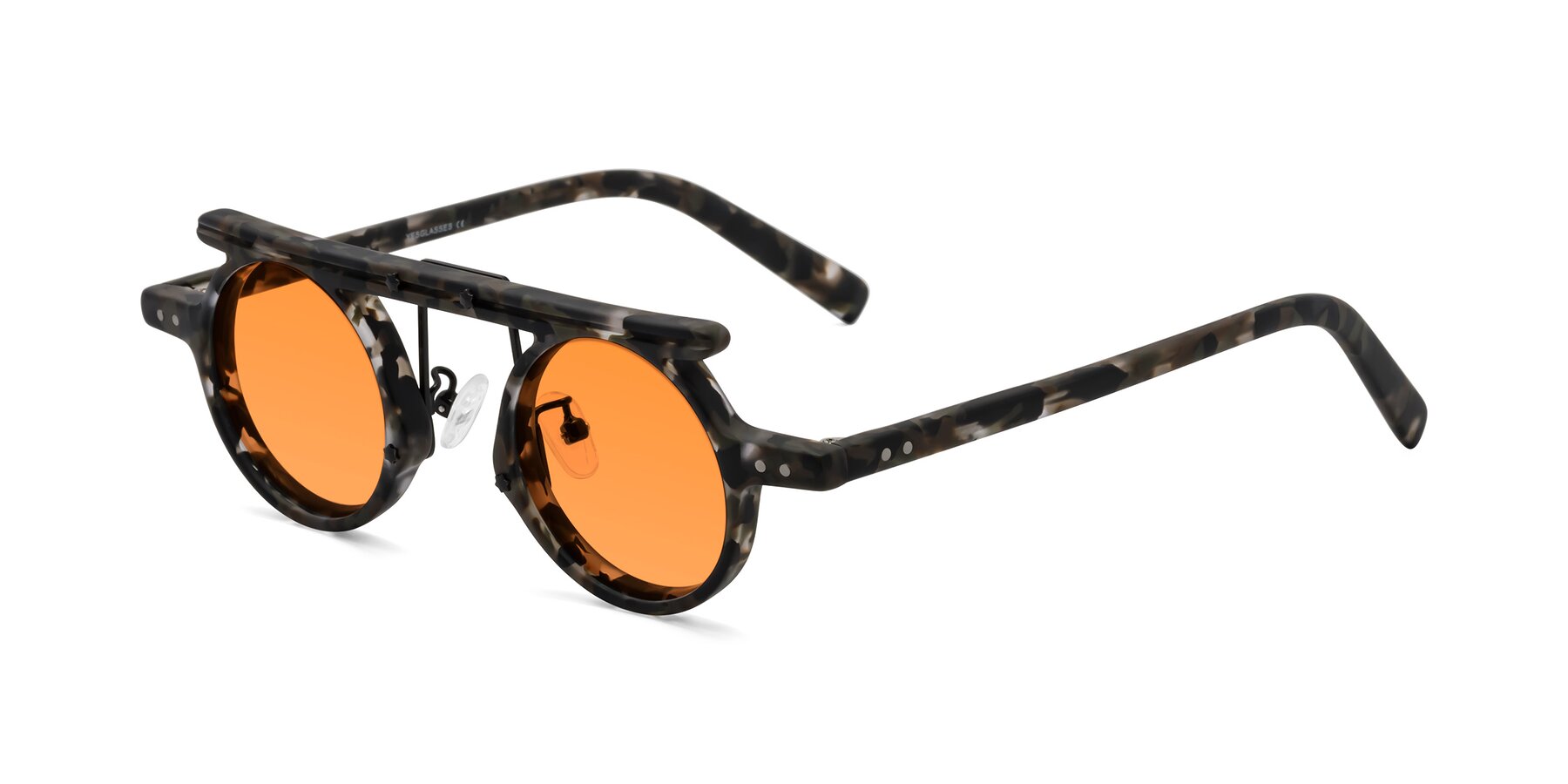 Angle of Deer in Granite Tortoise with Orange Tinted Lenses