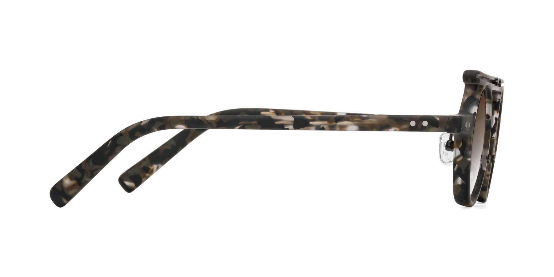 Side of Deer in Granite Tortoise with Brown Gradient Lenses