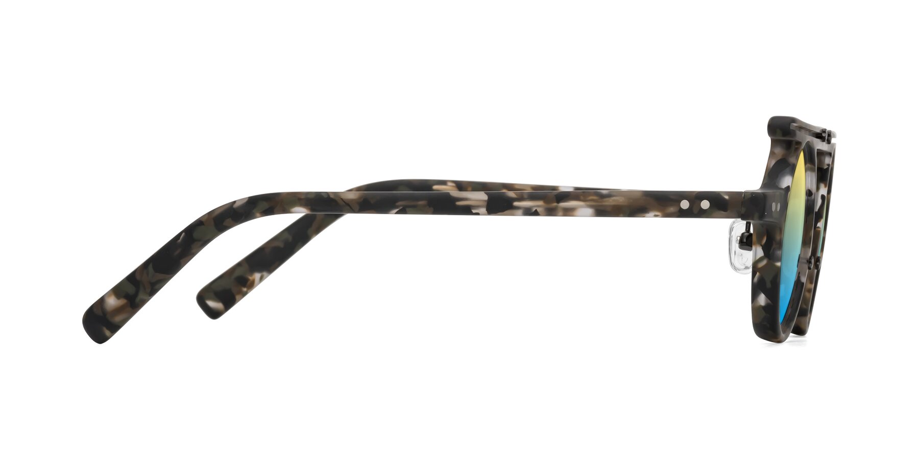 Side of Deer in Granite Tortoise with Yellow / Blue Gradient Lenses