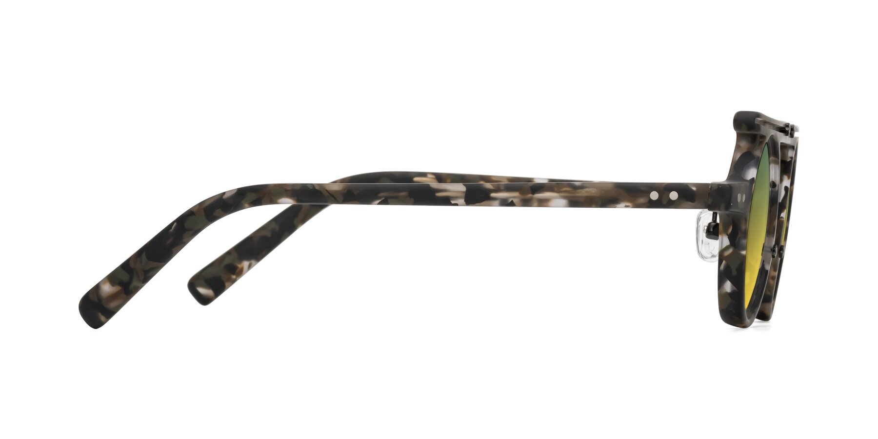 Side of Deer in Granite Tortoise with Green / Yellow Gradient Lenses