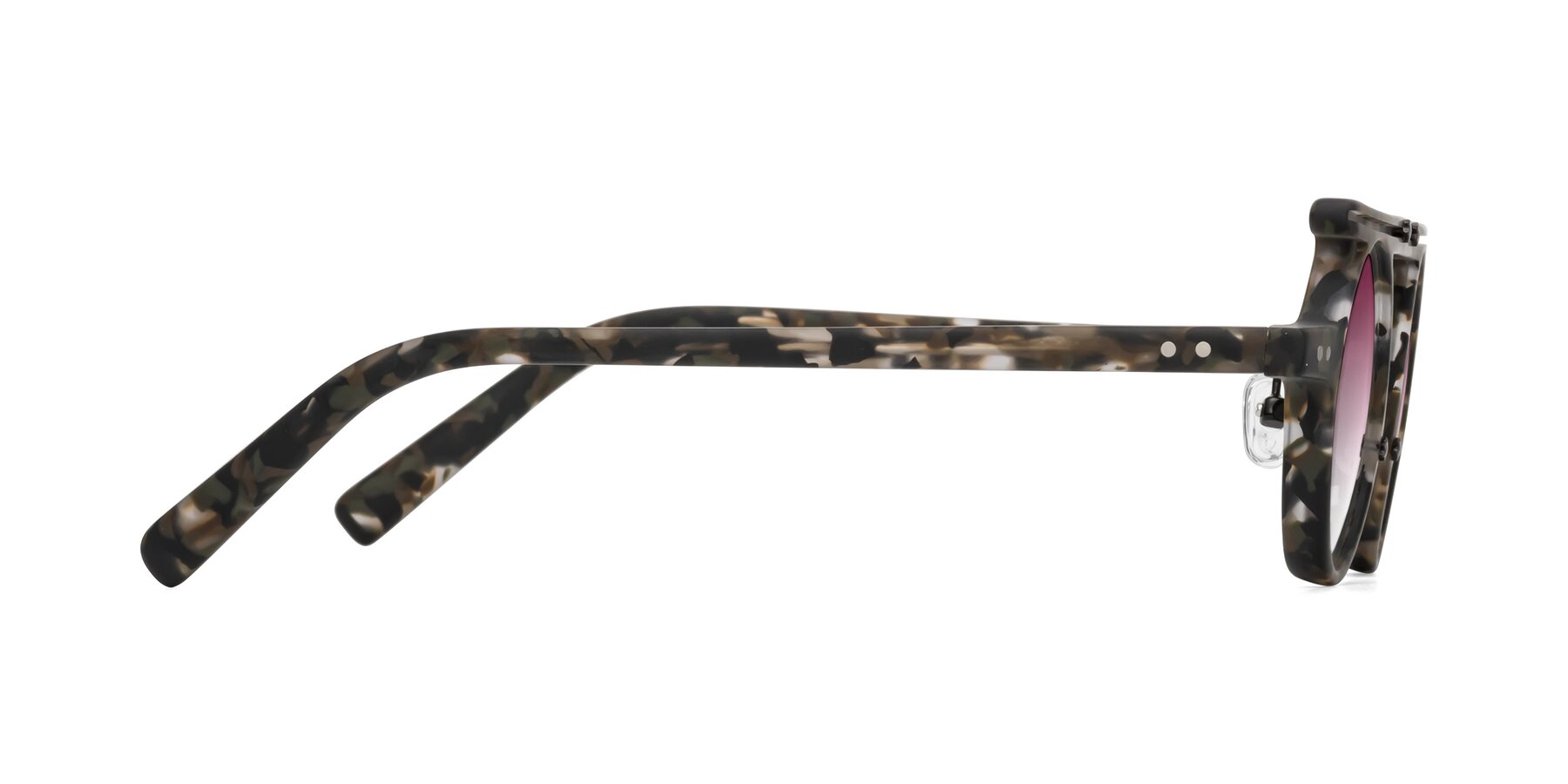 Side of Deer in Granite Tortoise with Wine Gradient Lenses