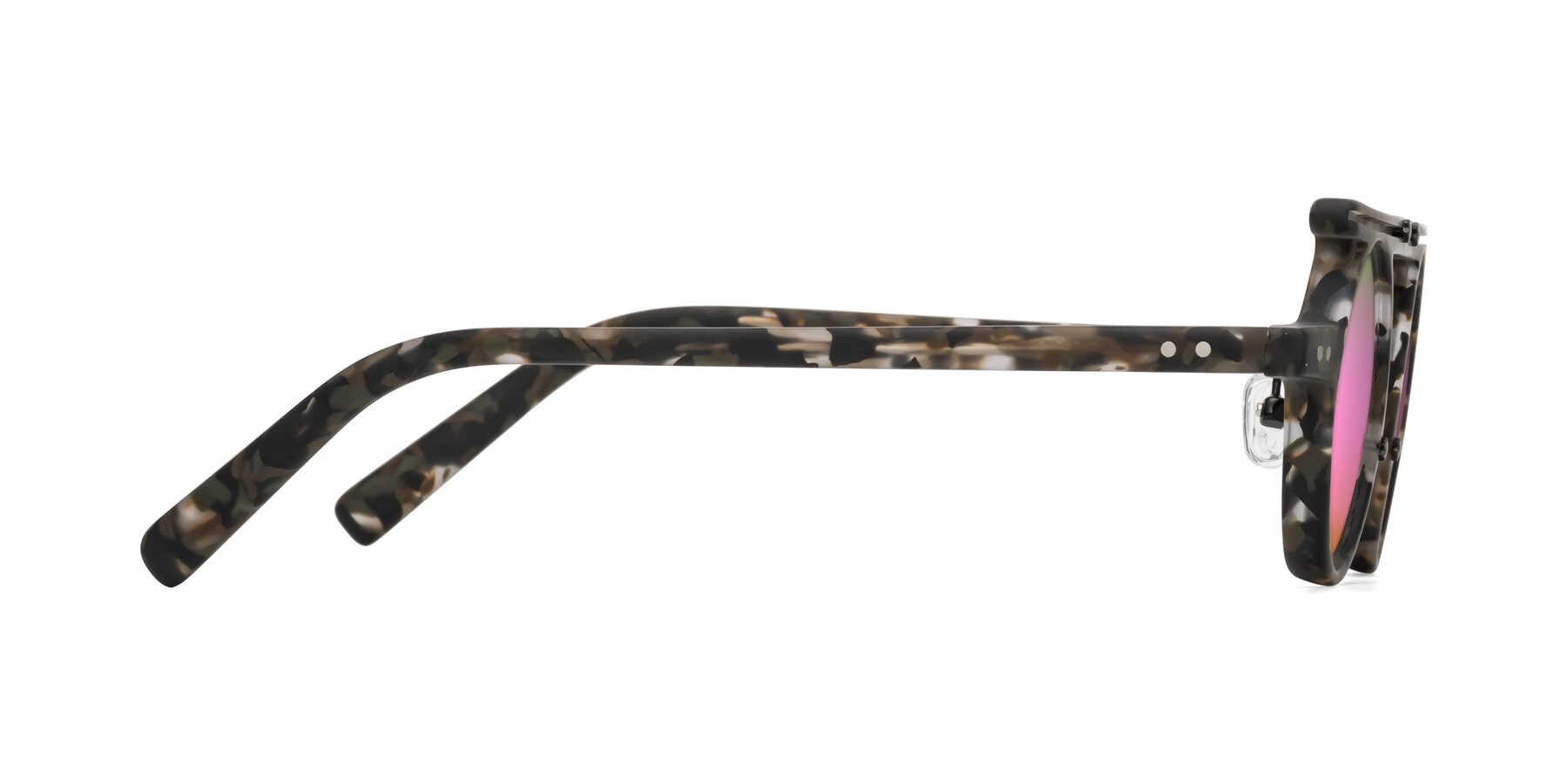 Side of Deer in Granite Tortoise with Pink Mirrored Lenses