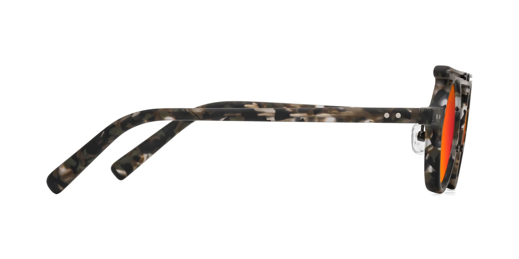 Side of Deer in Granite Tortoise with Red Gold Mirrored Lenses