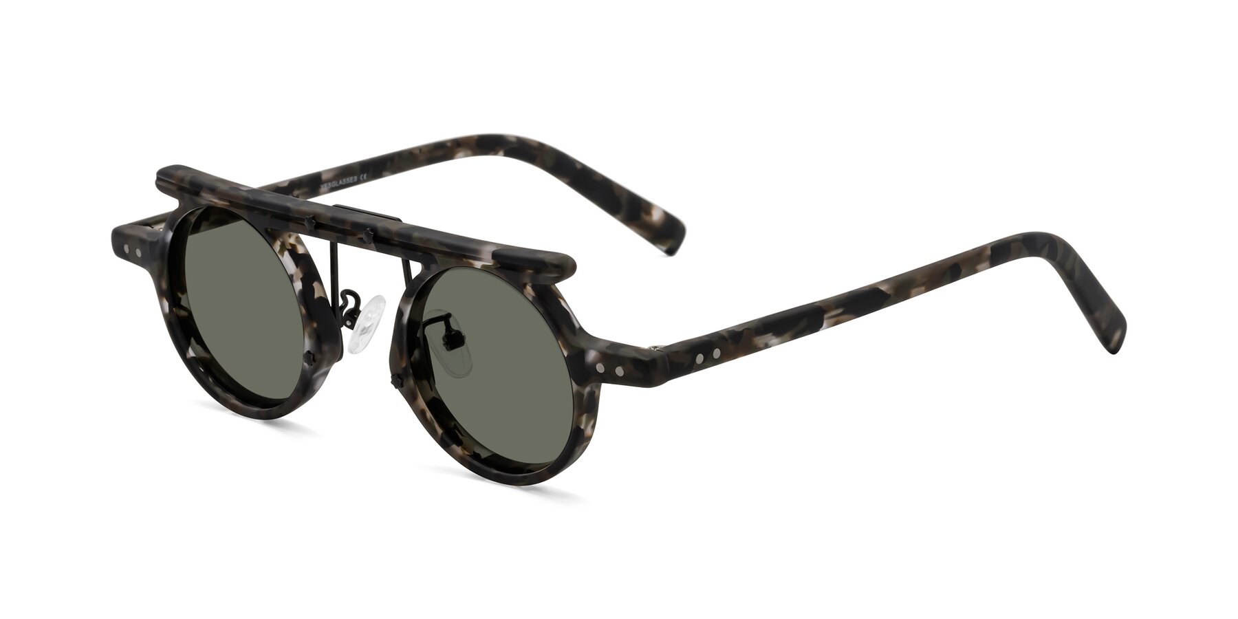 Angle of Deer in Granite Tortoise with Gray Polarized Lenses