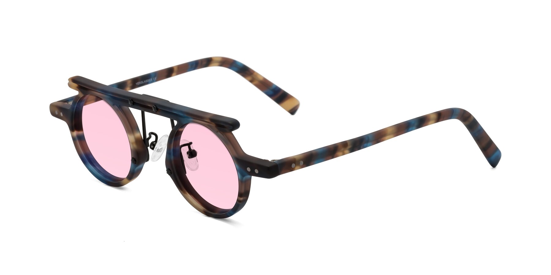 Angle of Deer in Nightfall Tortoise with Light Pink Tinted Lenses