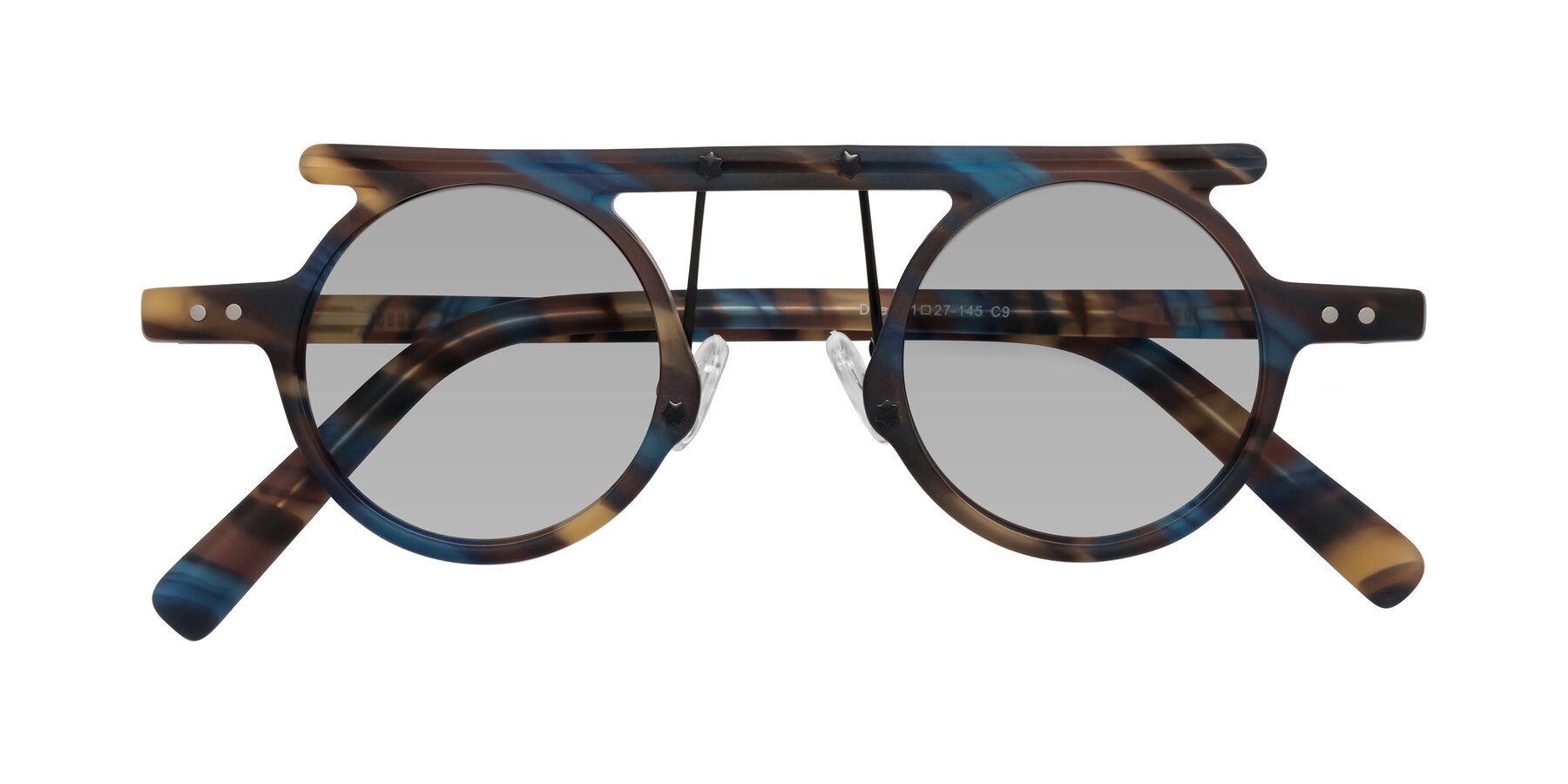 Folded Front of Deer in Nightfall Tortoise with Light Gray Tinted Lenses