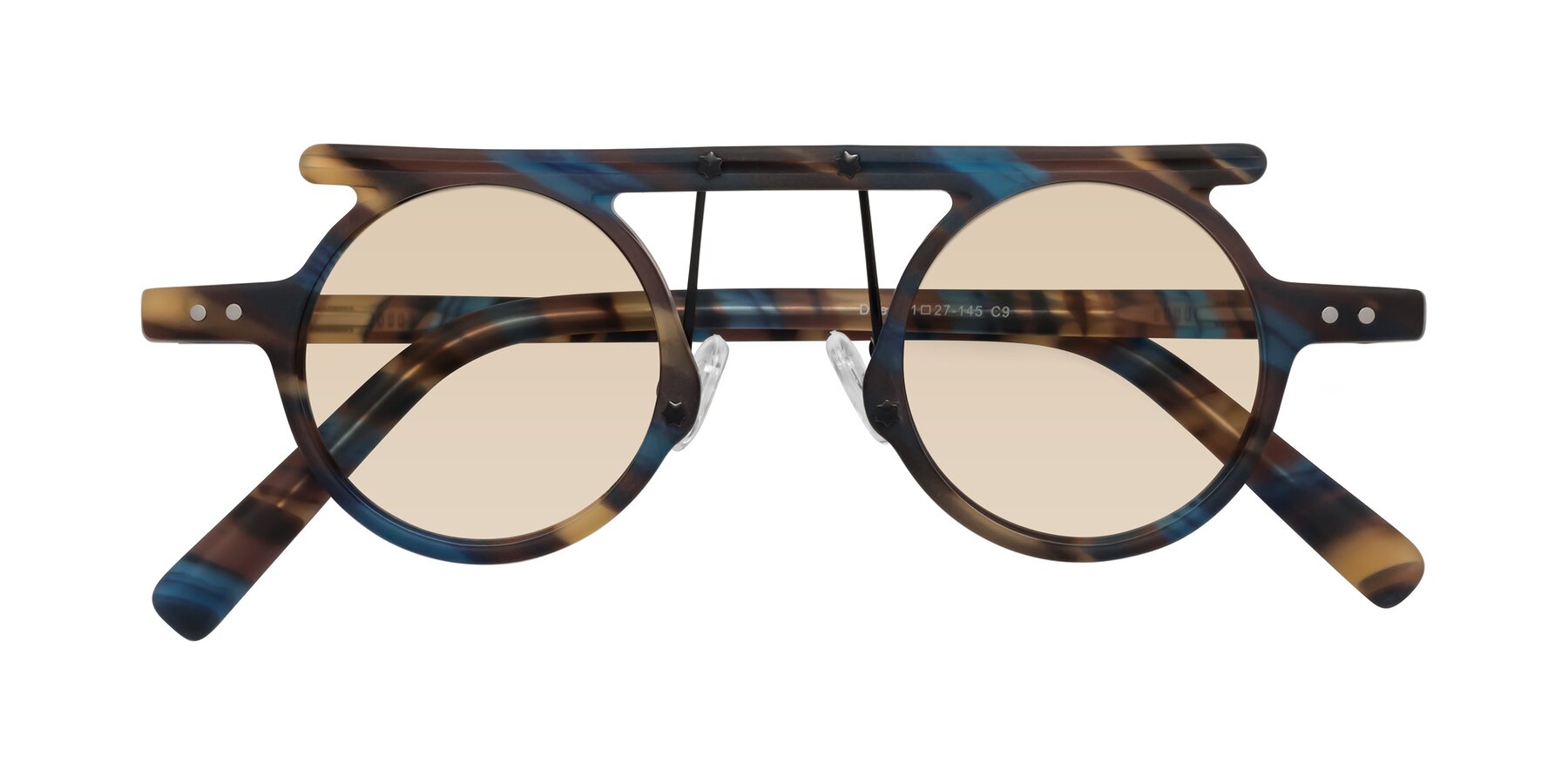 Folded Front of Deer in Nightfall Tortoise with Light Brown Tinted Lenses