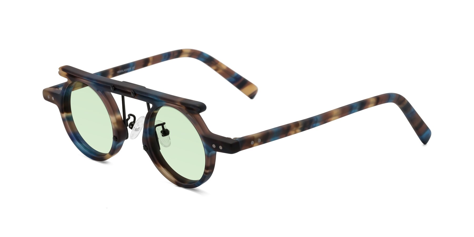 Angle of Deer in Nightfall Tortoise with Light Green Tinted Lenses