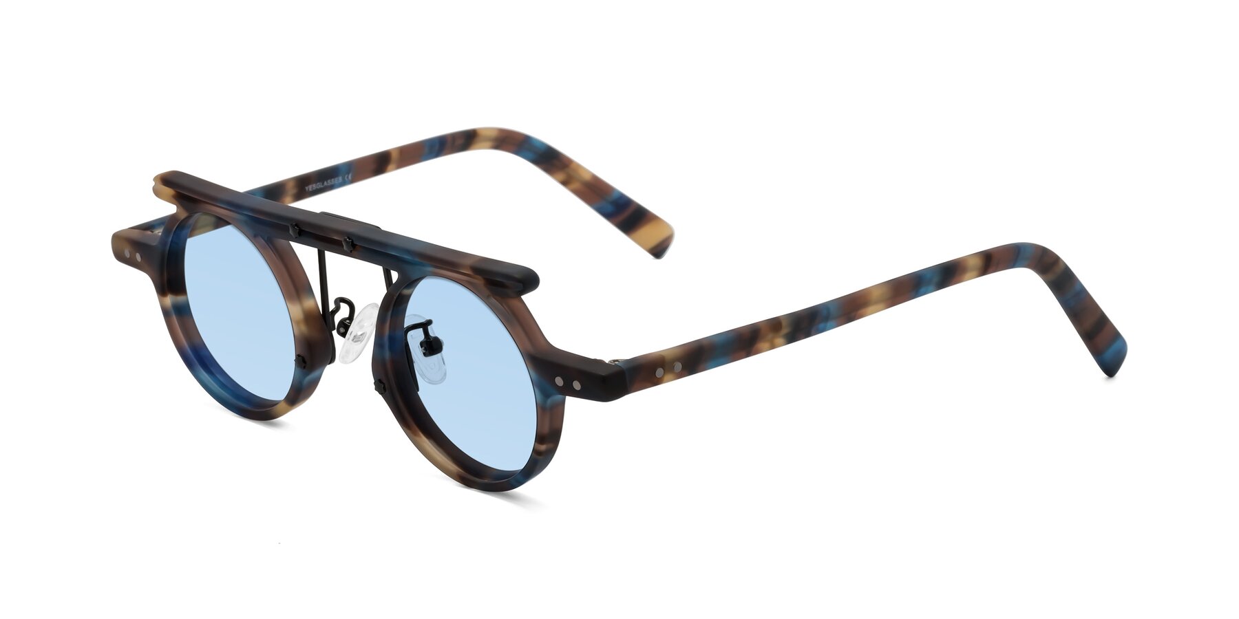 Angle of Deer in Nightfall Tortoise with Light Blue Tinted Lenses