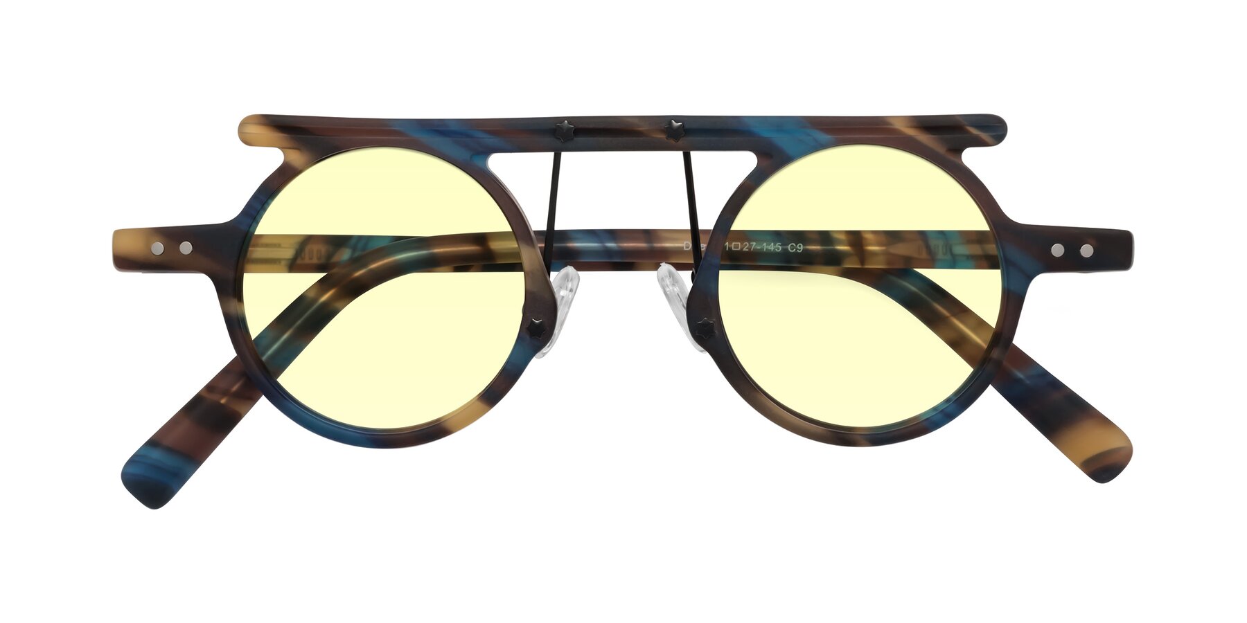 Folded Front of Deer in Nightfall Tortoise with Light Yellow Tinted Lenses