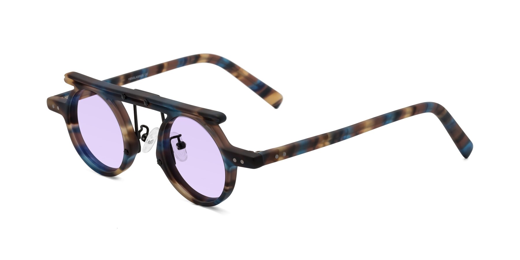 Angle of Deer in Nightfall Tortoise with Light Purple Tinted Lenses