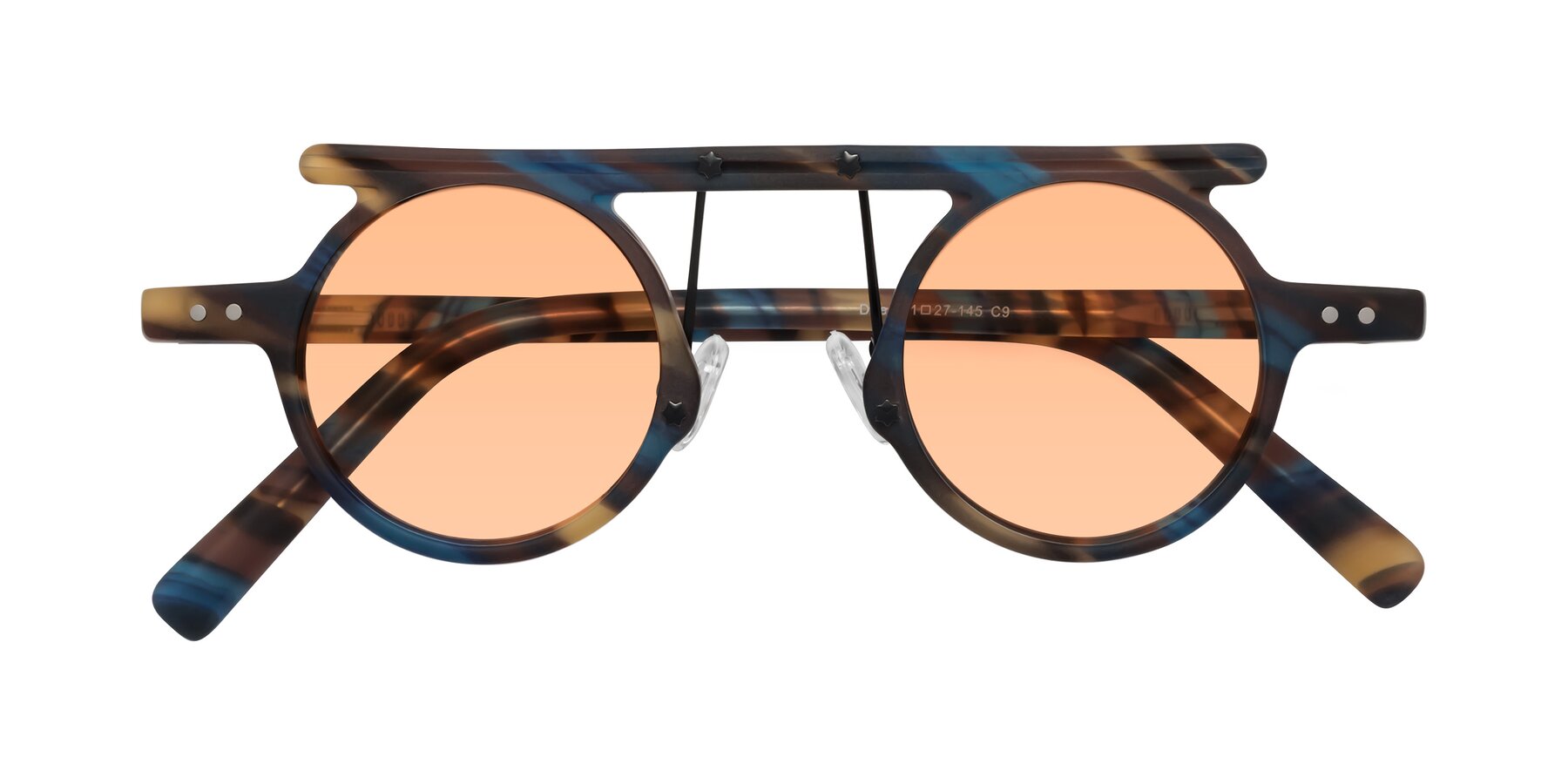 Folded Front of Deer in Nightfall Tortoise with Light Orange Tinted Lenses