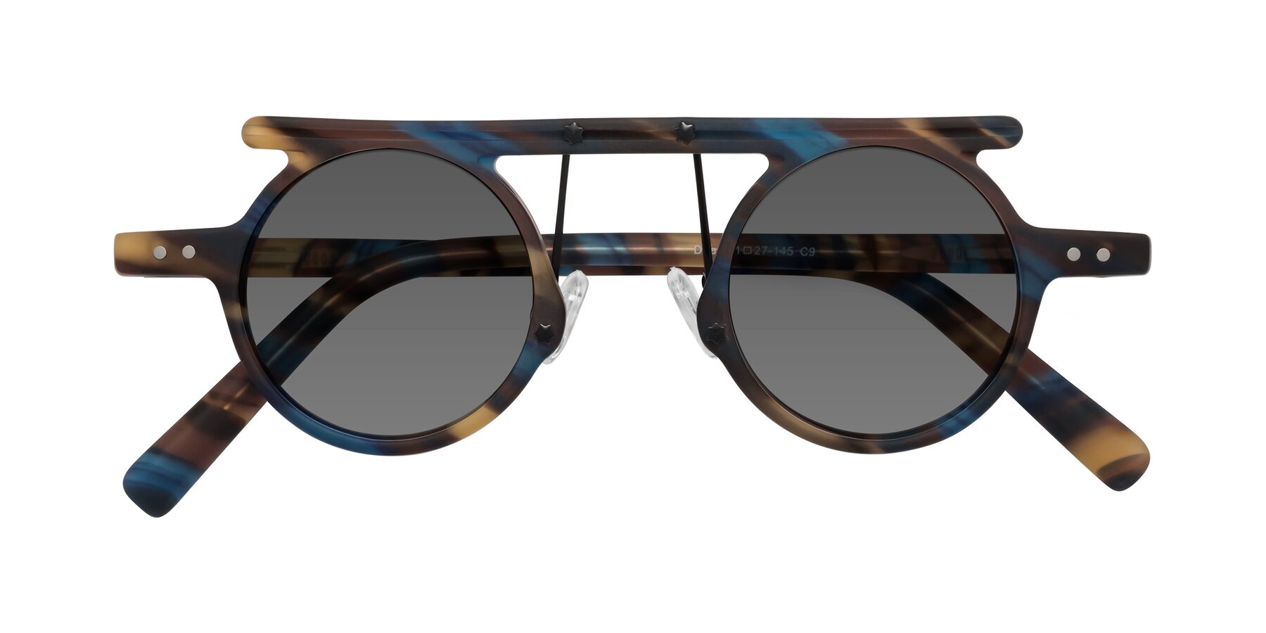 Folded Front of Deer in Nightfall Tortoise with Medium Gray Tinted Lenses