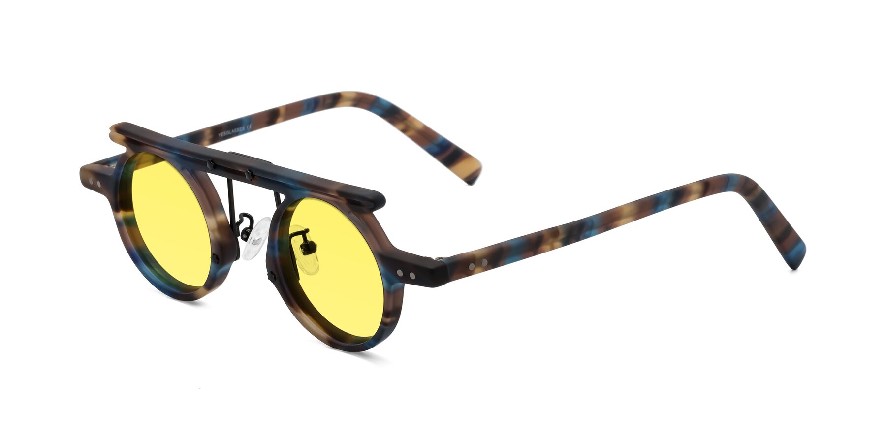 Angle of Deer in Nightfall Tortoise with Medium Yellow Tinted Lenses