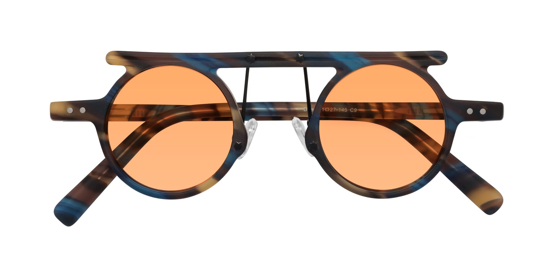 Folded Front of Deer in Nightfall Tortoise with Medium Orange Tinted Lenses