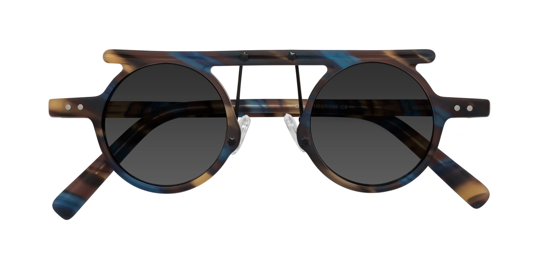 Folded Front of Deer in Nightfall Tortoise with Gray Tinted Lenses