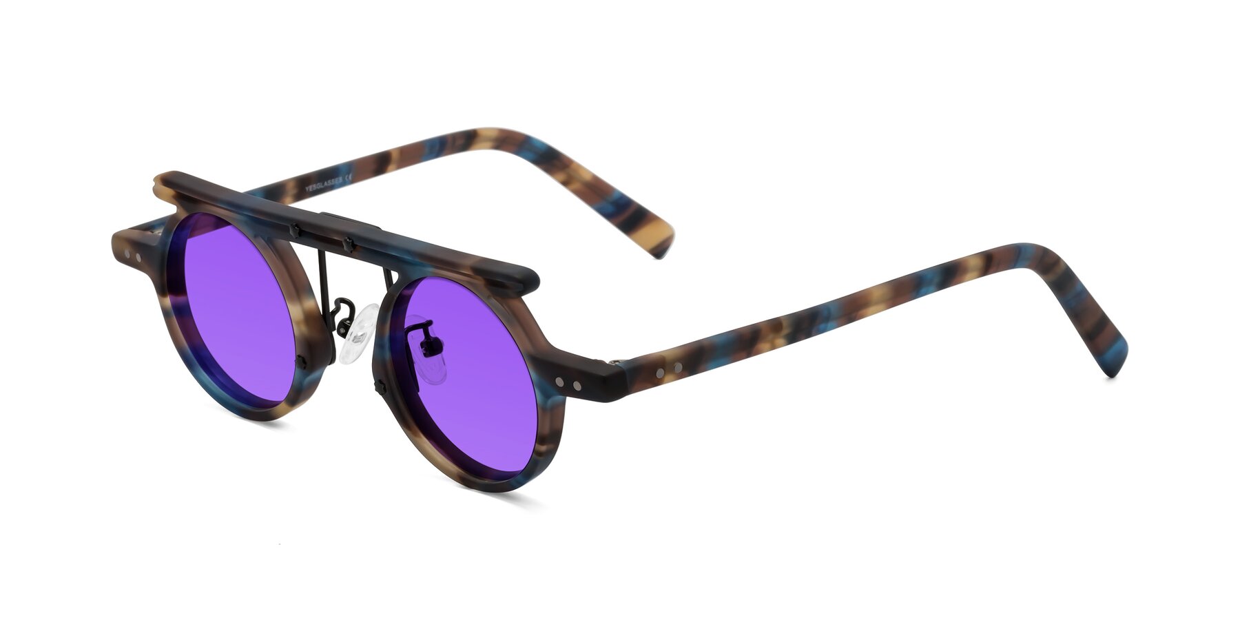 Angle of Deer in Nightfall Tortoise with Purple Tinted Lenses