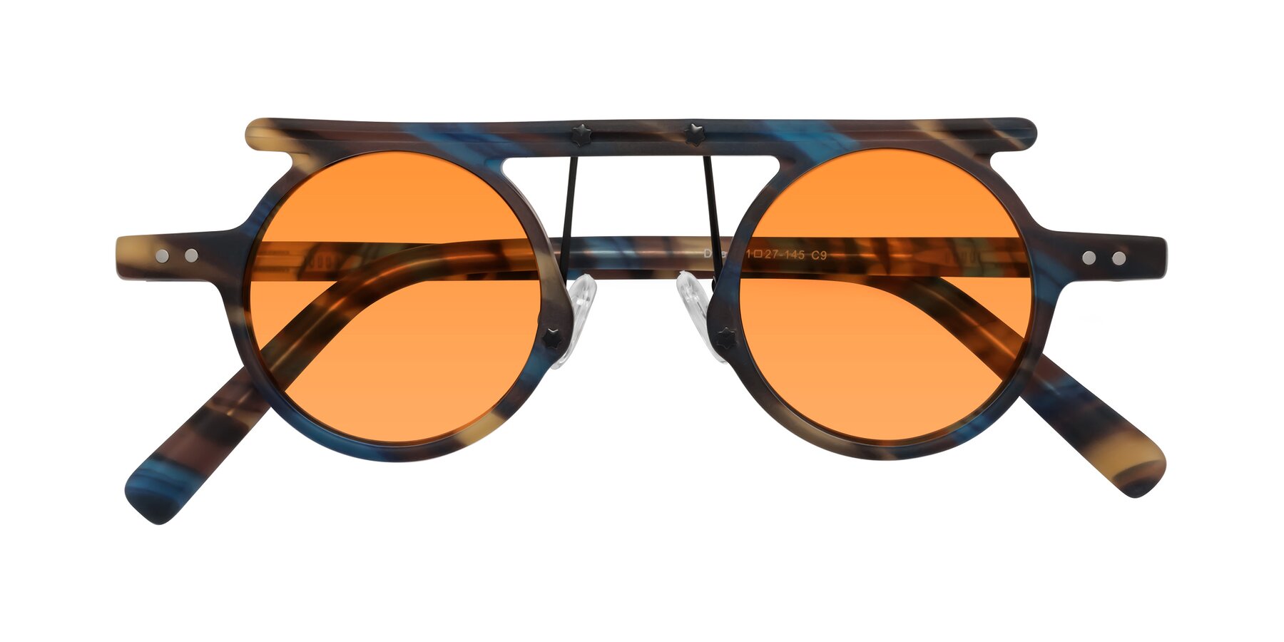 Folded Front of Deer in Nightfall Tortoise with Orange Tinted Lenses