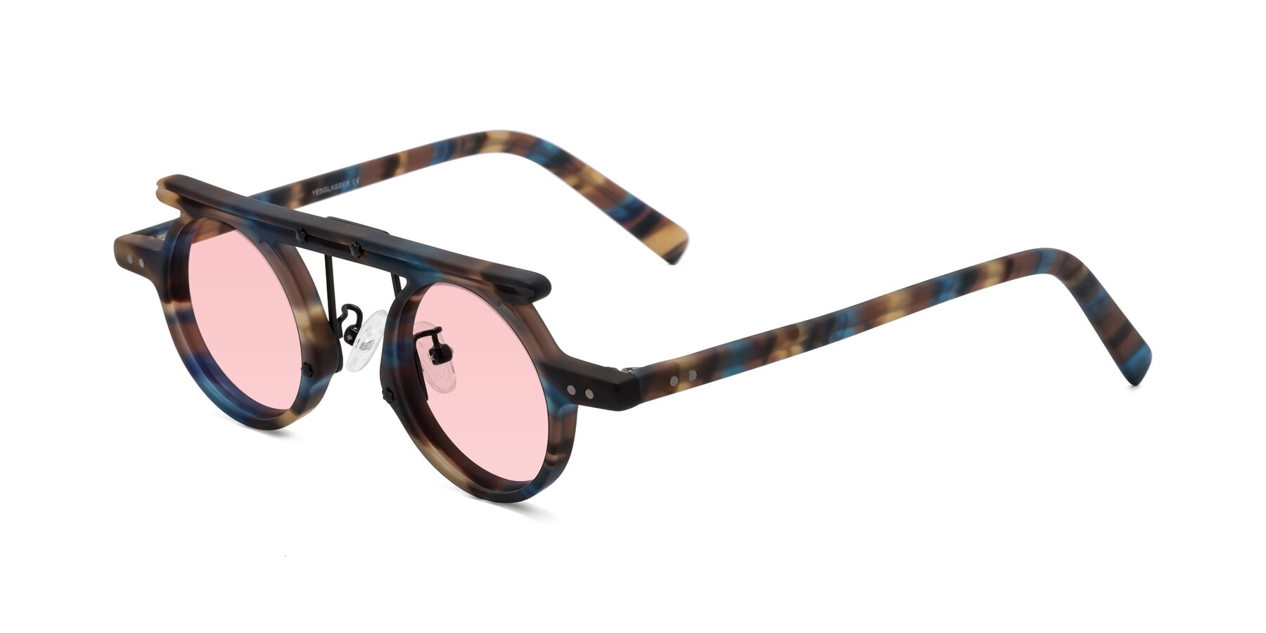 Angle of Deer in Nightfall Tortoise with Light Garnet Tinted Lenses