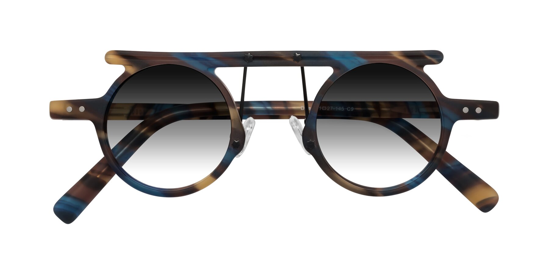 Folded Front of Deer in Nightfall Tortoise with Gray Gradient Lenses