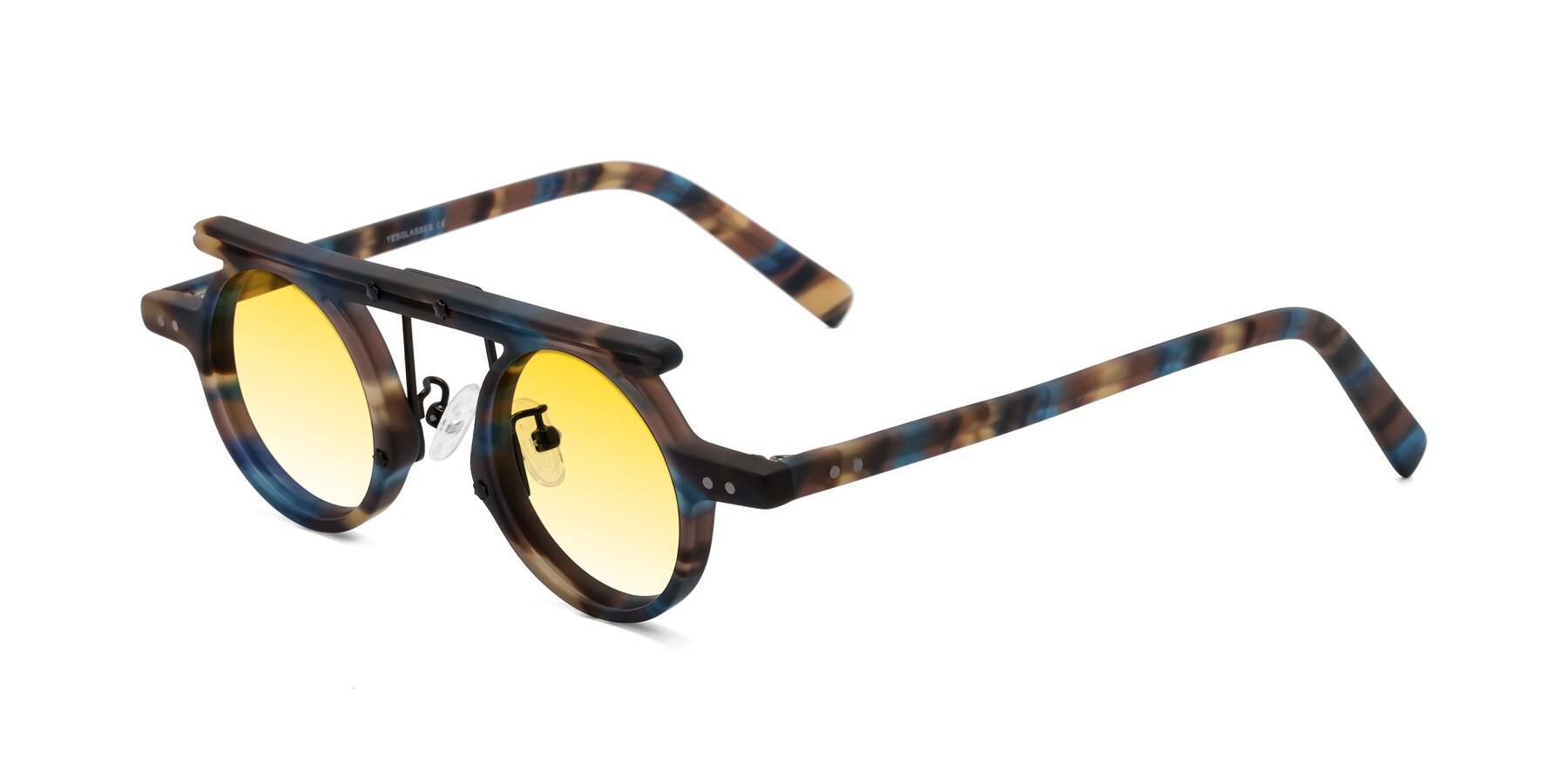 Angle of Deer in Nightfall Tortoise with Yellow Gradient Lenses