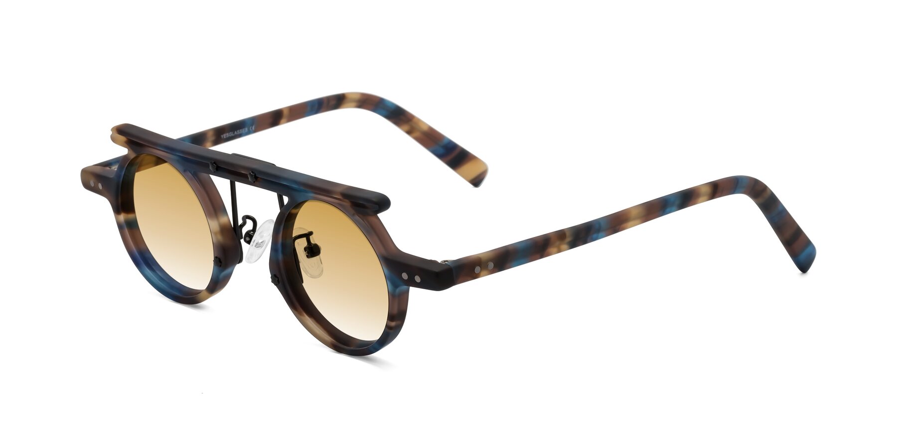 Angle of Deer in Nightfall Tortoise with Champagne Gradient Lenses