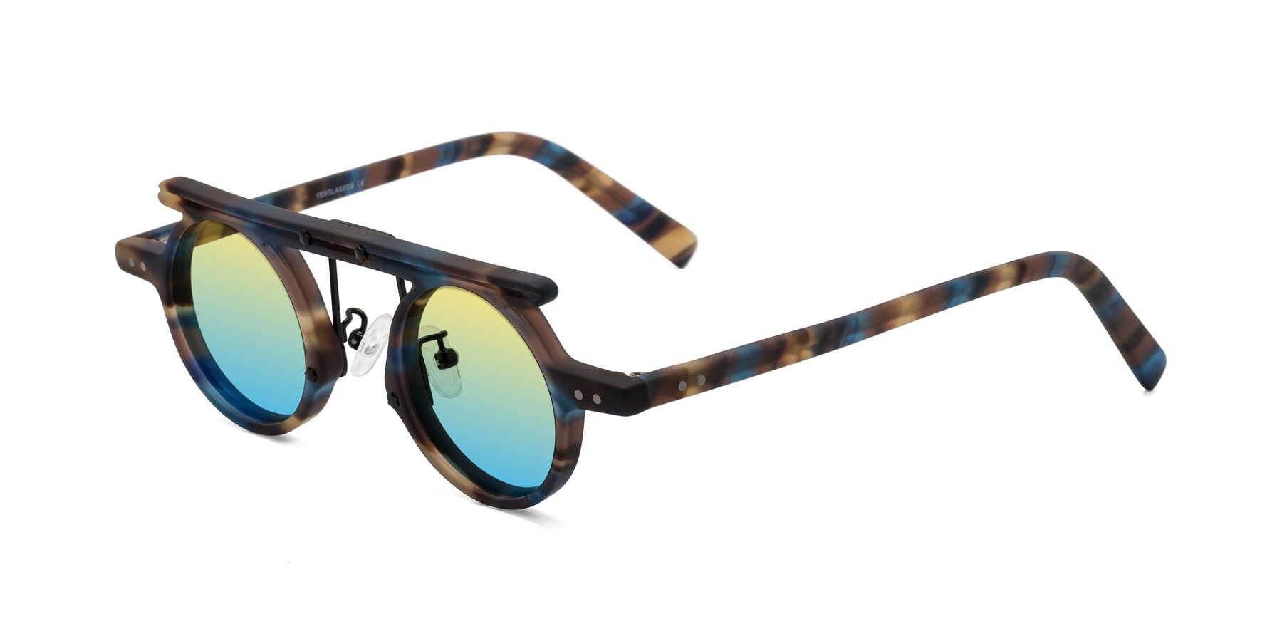 Angle of Deer in Nightfall Tortoise with Yellow / Blue Gradient Lenses