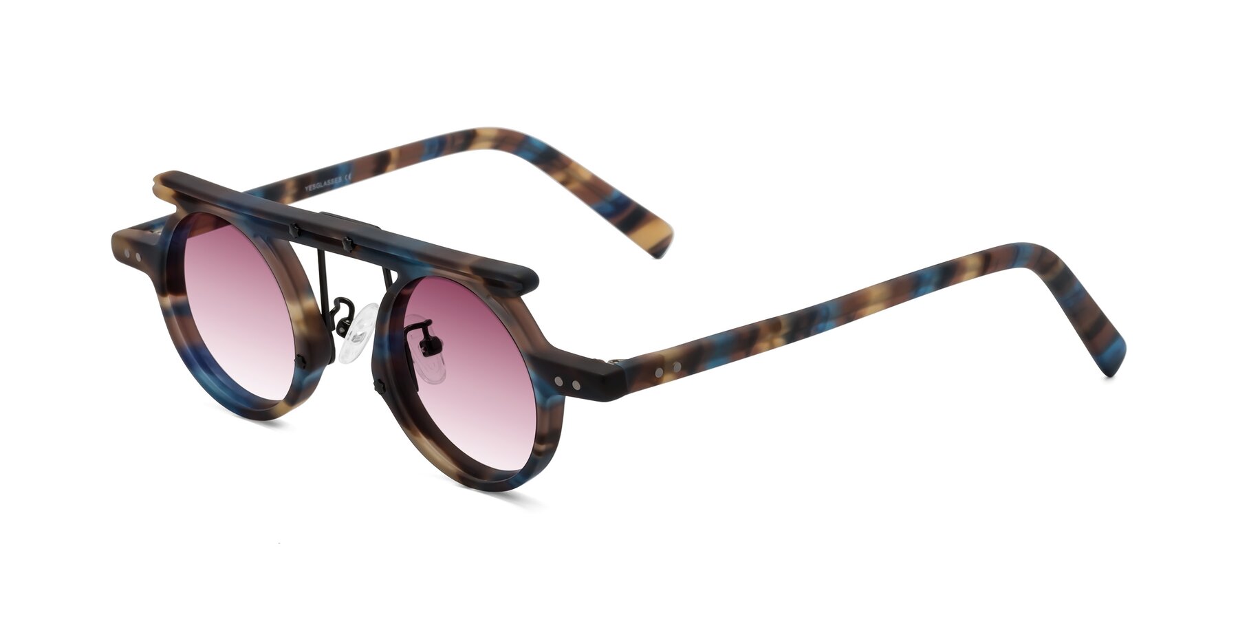 Angle of Deer in Nightfall Tortoise with Wine Gradient Lenses