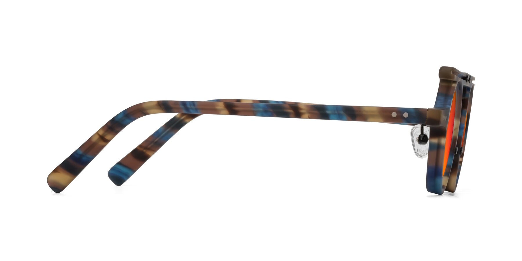 Side of Deer in Nightfall Tortoise with Red Gold Mirrored Lenses