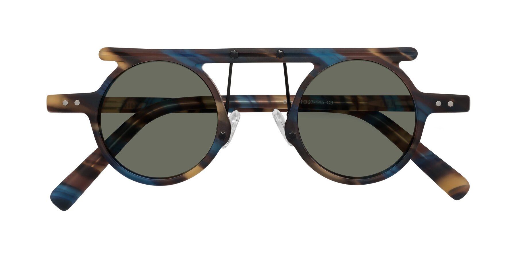 Folded Front of Deer in Nightfall Tortoise with Gray Polarized Lenses