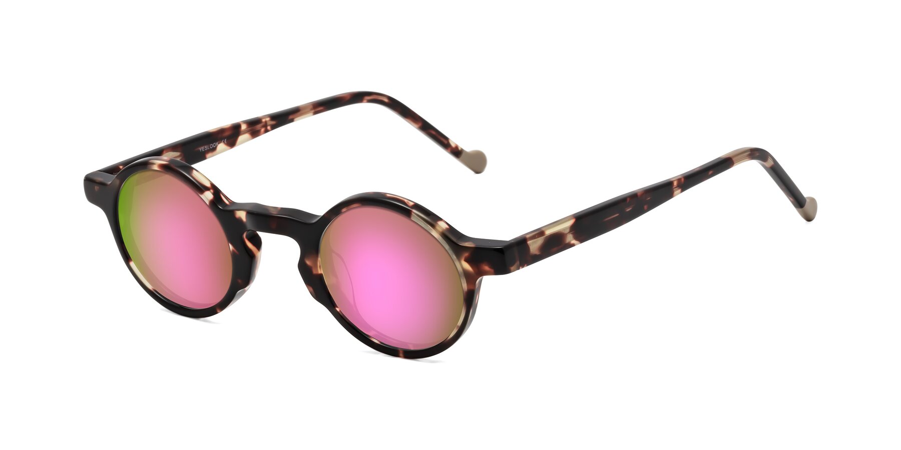 Angle of Flag in Tortoise with Pink Mirrored Lenses