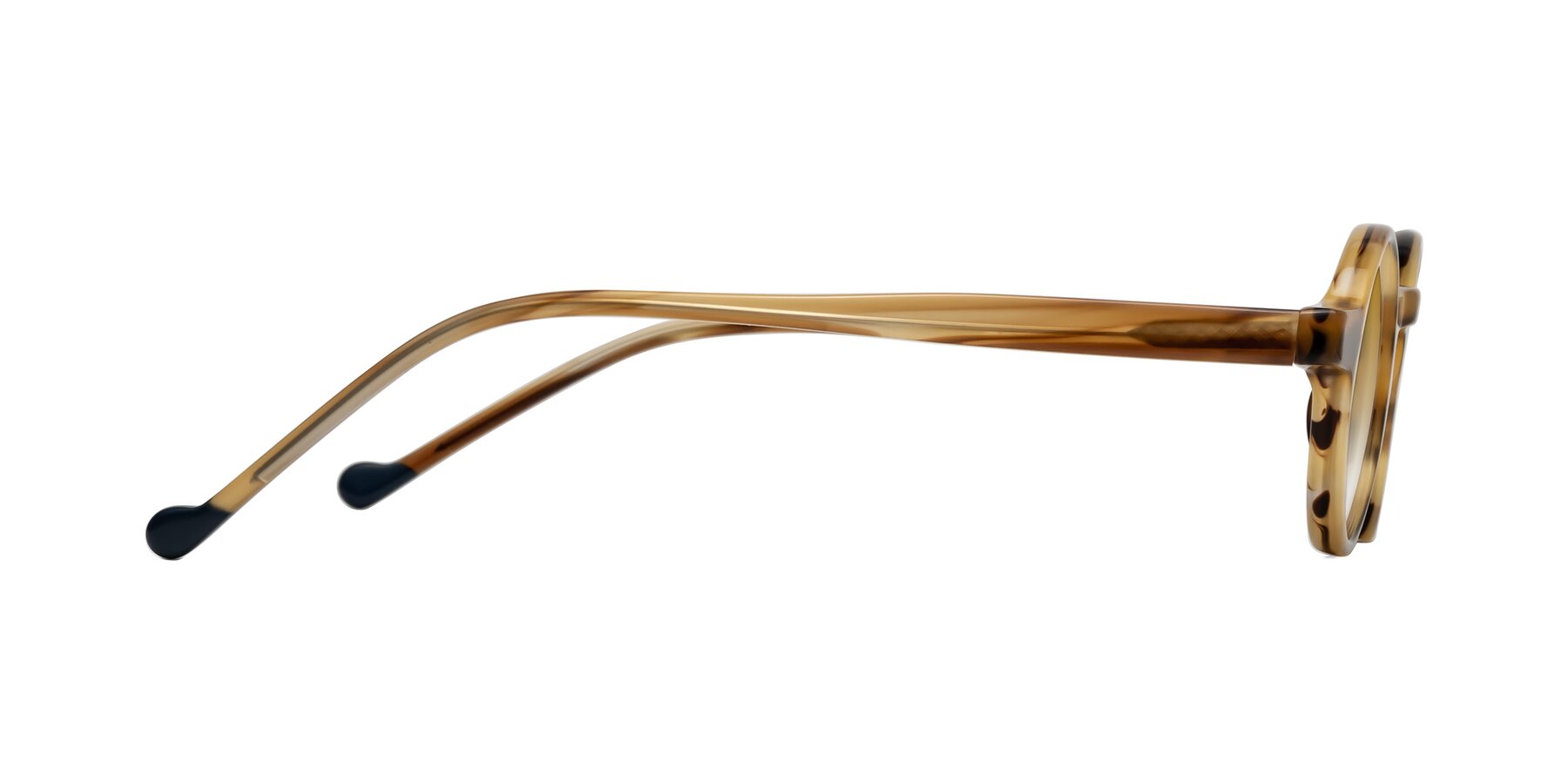 Side of Flag in Amber Striped with Champagne Gradient Lenses