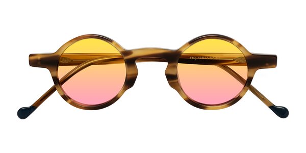 Front of Flag in Amber Striped