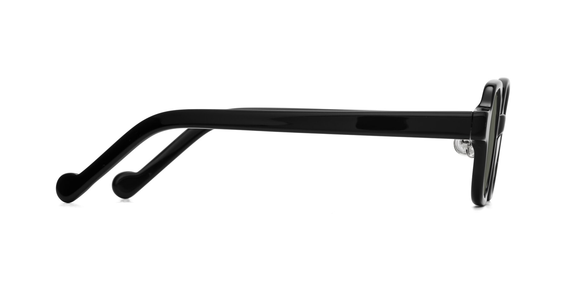 Side of Singer in Black with Gray Polarized Lenses