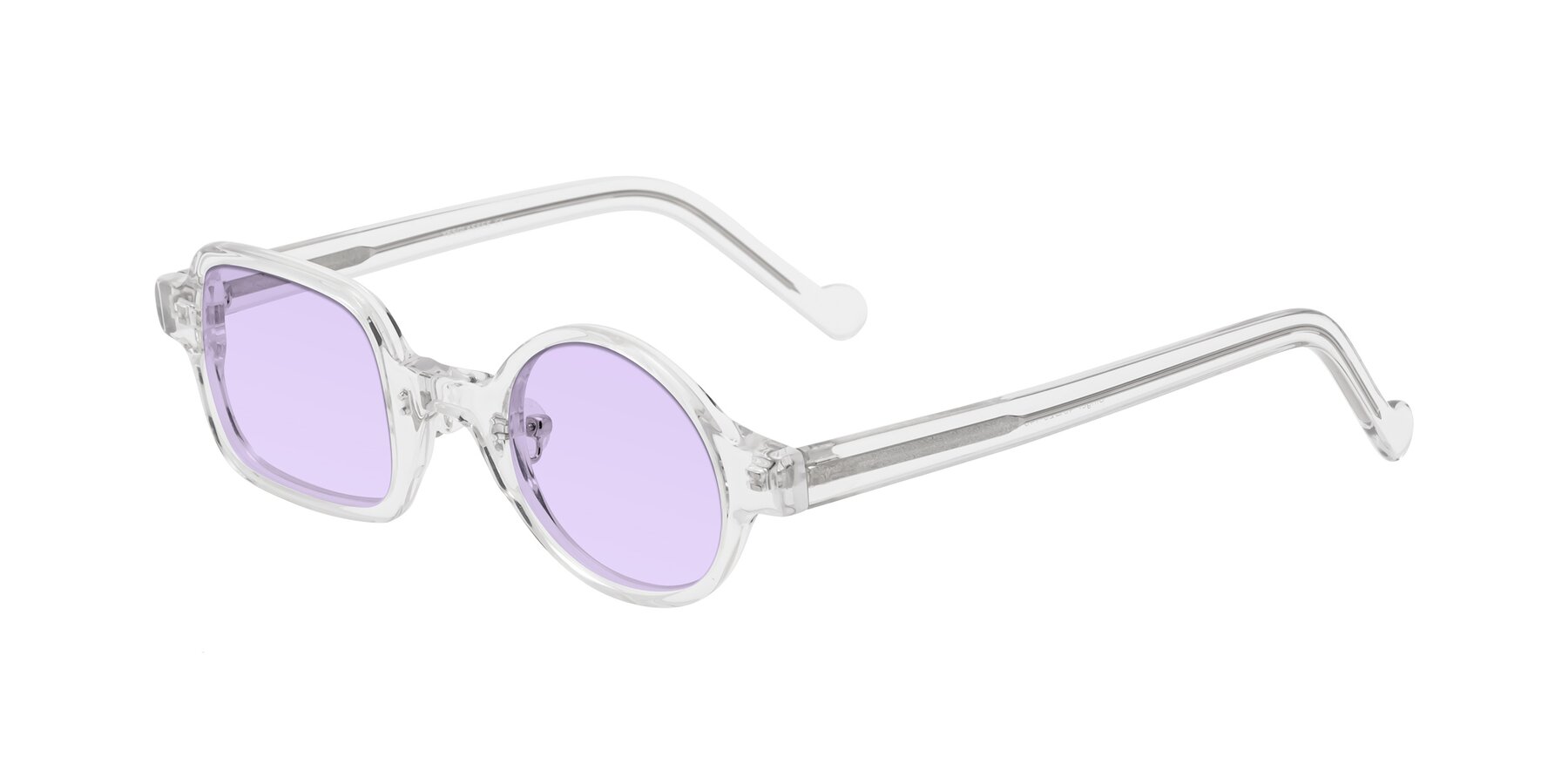 Angle of Singer in Clear with Light Purple Tinted Lenses