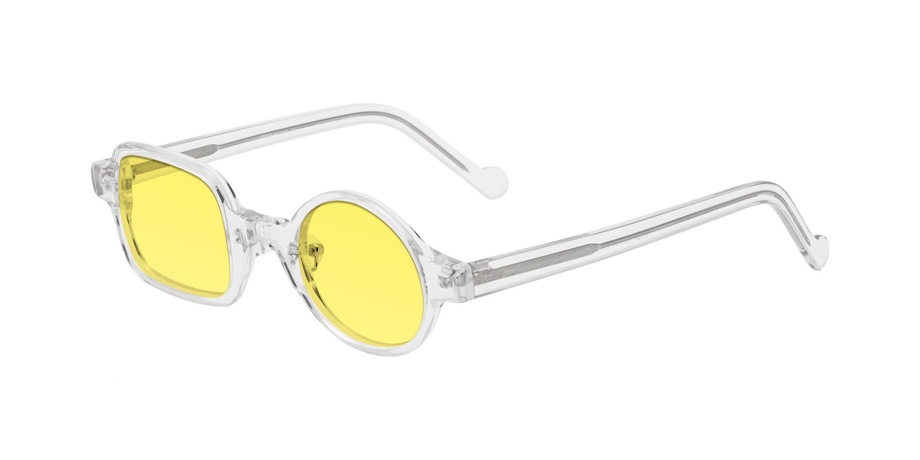 Angle of Singer in Clear with Medium Yellow Tinted Lenses