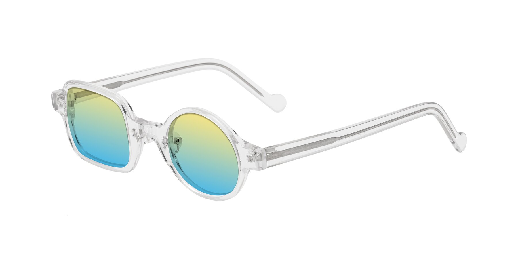 Angle of Singer in Clear with Yellow / Blue Gradient Lenses