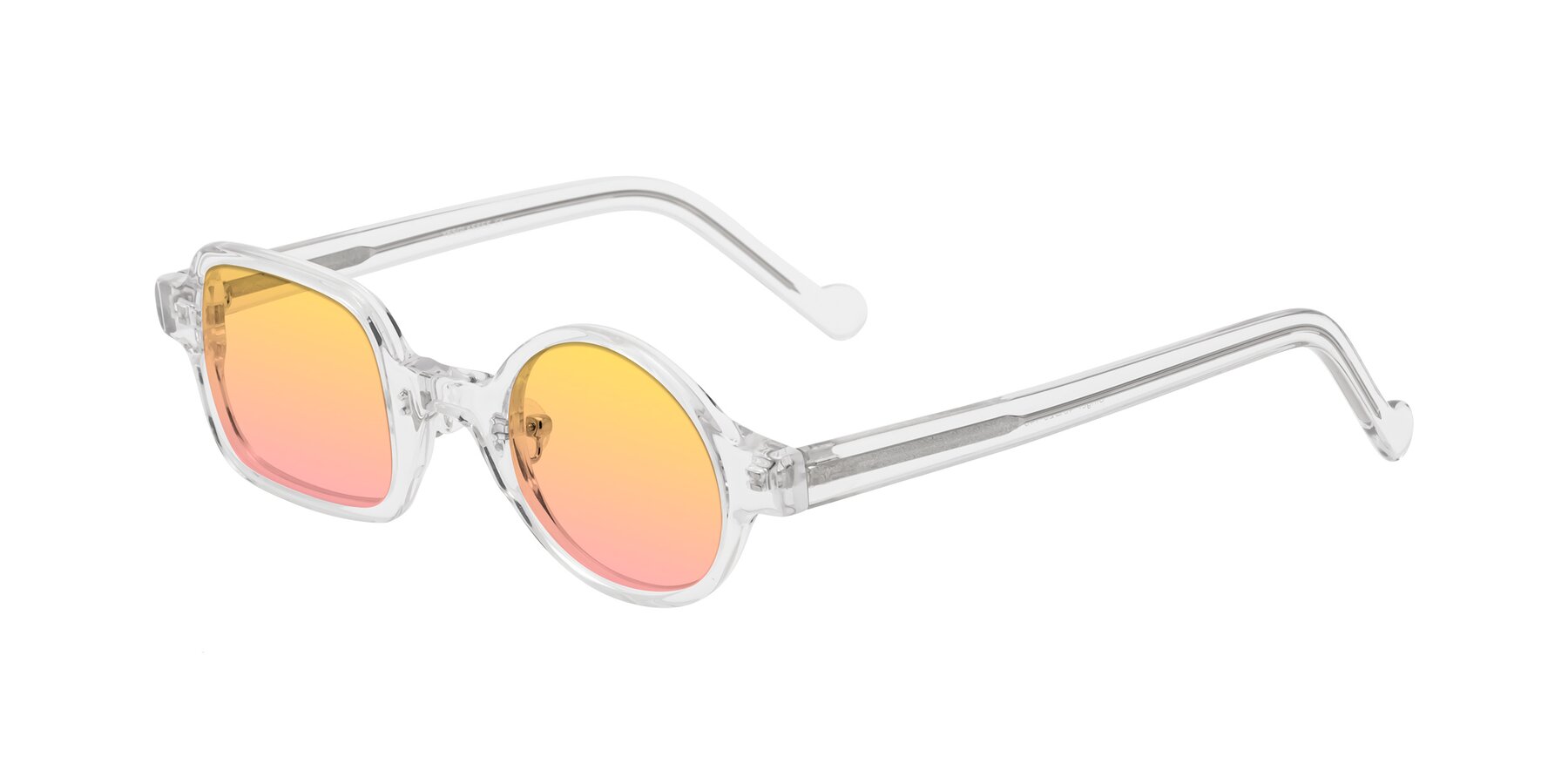 Angle of Singer in Clear with Yellow / Pink Gradient Lenses