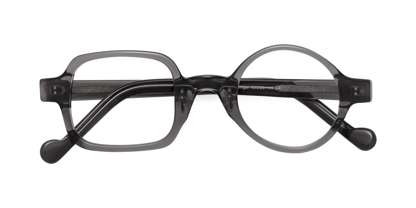 Singer - Transparent Gray Eyeglasses